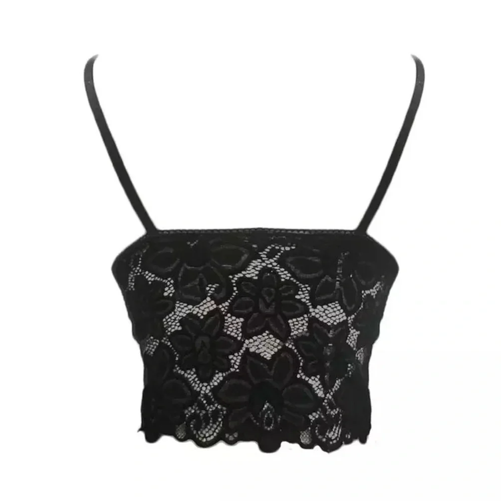 Lace bralette padded black adjustable straps - Picture 3 of 3